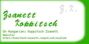 zsanett koppitsch business card